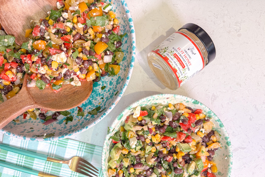 Cowboy Caviar with Hot Honey Dressing